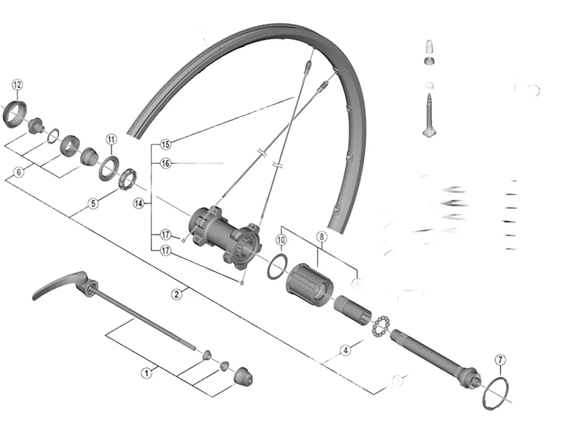 Balfes Bikes Shimano WH6800-R Comp Hub Axle | Free postage over £30, £10 off first order, price match & 0% finance.