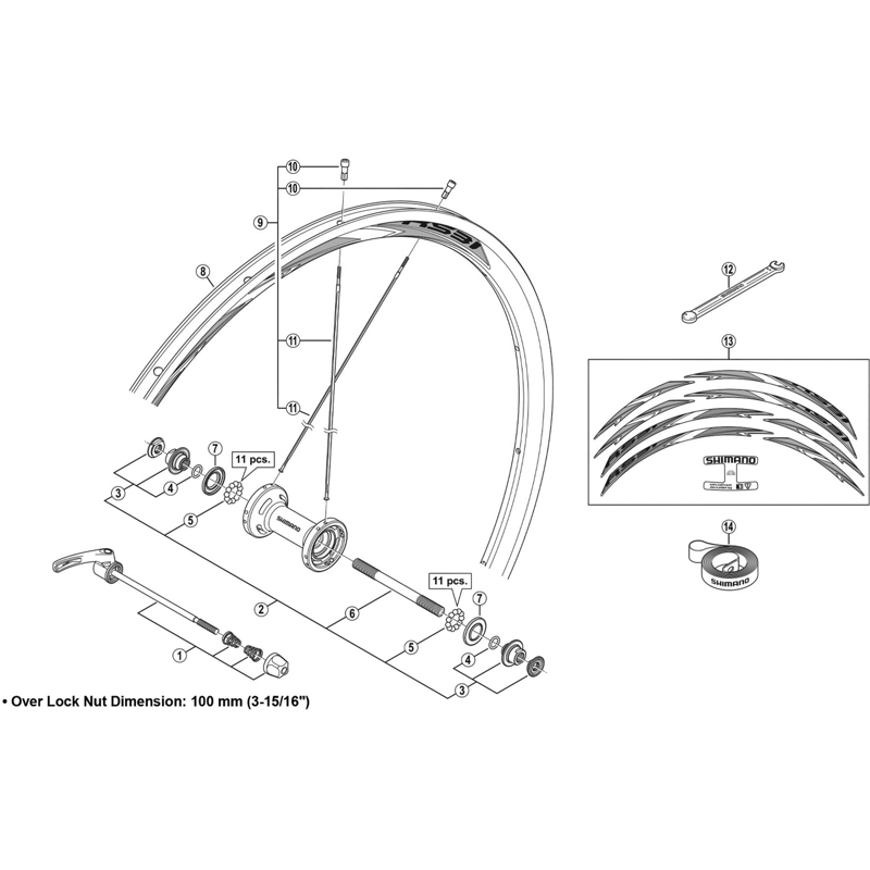 Balfes Bikes Shimano WH-RS31 spoke - 276 mm | Free postage over £30, £10 off first order, price match & 0% finance.