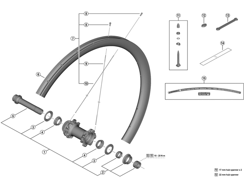 Shimano WH-MT68-F15 valve tool