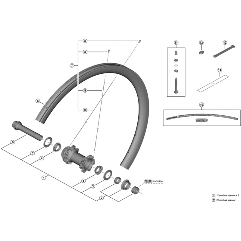 Balfes Bikes Shimano WH-MT68-F15 valve tool | Free postage over £30, £10 off first order, price match & 0% finance.