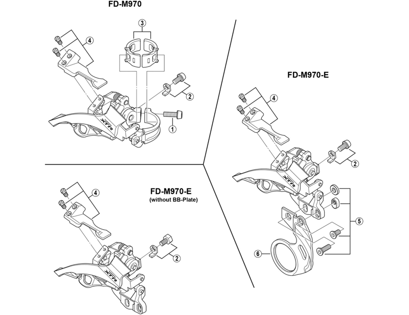 Balfes Bikes Shimano XTR FD-M970 bracket fixing bolt | Free postage over £30, £10 off first order, price match & 0% finance.