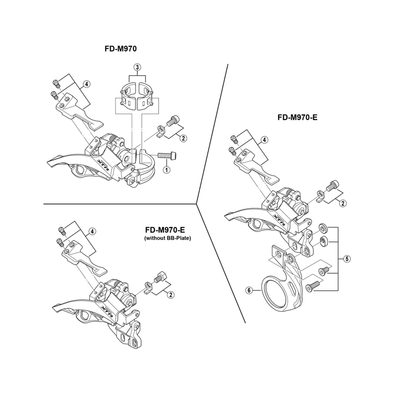 Balfes Bikes Shimano XTR FD-M970 bracket fixing bolt | Free postage over £30, £10 off first order, price match & 0% finance.