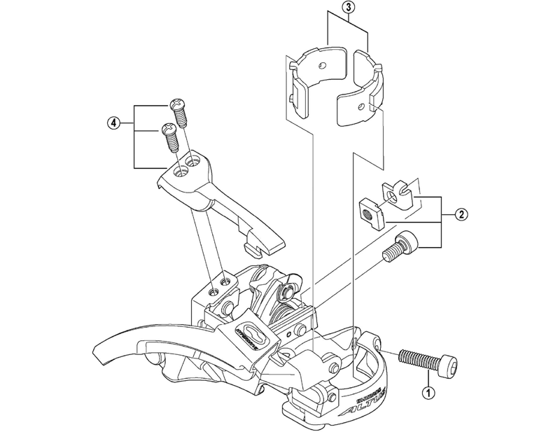 Balfes Bikes Shimano altus FD-M310 clamp band adapters for M-size 31.8 mm | Free postage over £30, £10 off first order, price match & 0% finance.