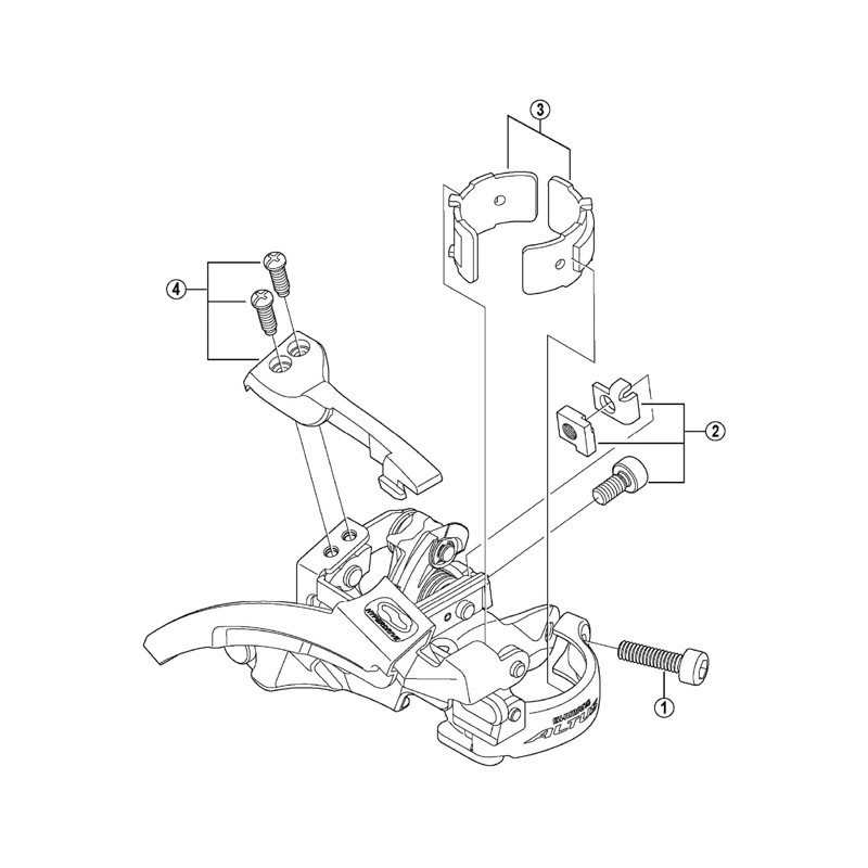 Balfes Bikes Shimano altus FD-M310 clamp band adapters for M-size 31.8 mm | Free postage over £30, £10 off first order, price match & 0% finance.