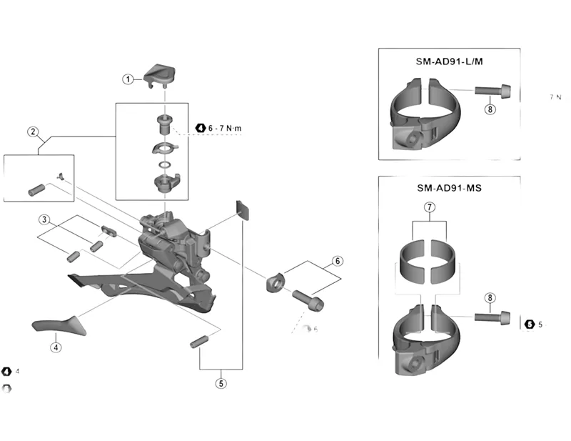 Balfes Bikes Shimano SPRE FD9000 Clamp Bolt and washer | Free postage over £30, £10 off first order, price match & 0% finance.