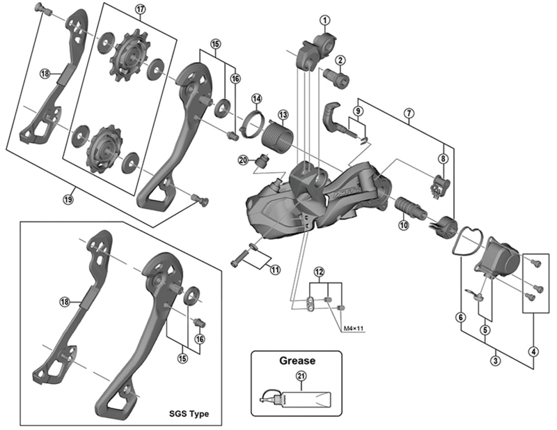 Balfes Bikes Shimano SHimano XTR RD-M9000 switch lever unit and fixing plate | Free postage over £30, £10 off first order, price match & 0% finance.