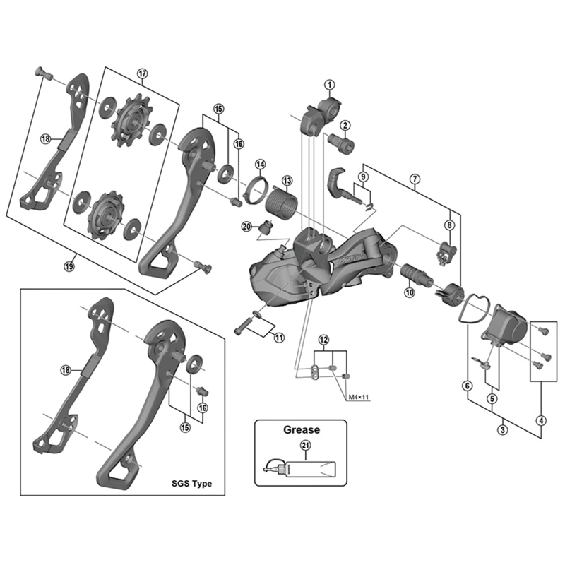 Balfes Bikes Shimano SHimano XTR RD-M9000 switch lever unit and fixing plate | Free postage over £30, £10 off first order, price match & 0% finance.