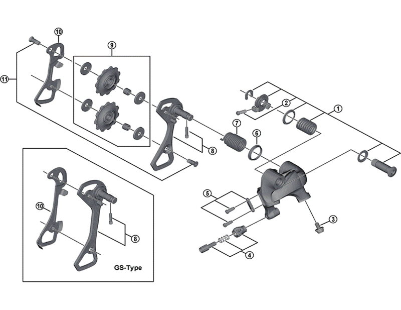 Balfes Bikes Shimano Tiagra RD-4700 outer plate and plate stopper pin for SS-type | Free postage over £30, £10 off first order, price match & 0% finance.