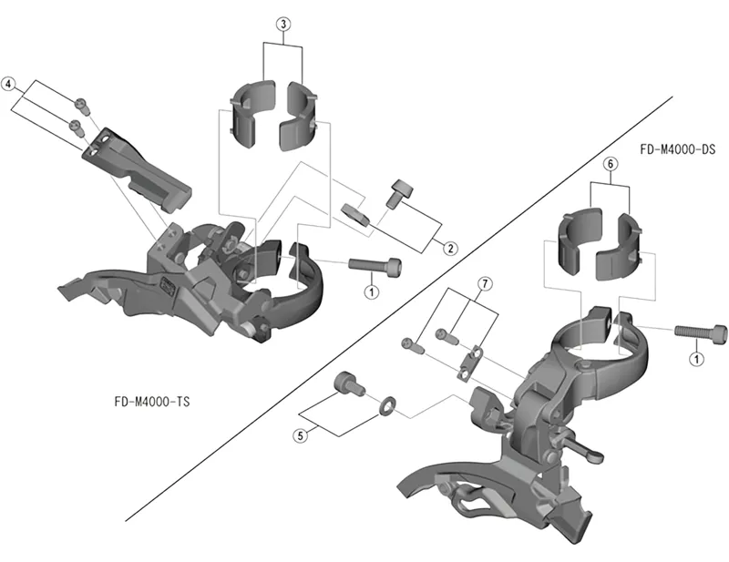 Balfes Bikes Shimano shimano FD-M3000 Clamp band adapter 28.6 mm | Free postage over £30, £10 off first order, price match & 0% finance.