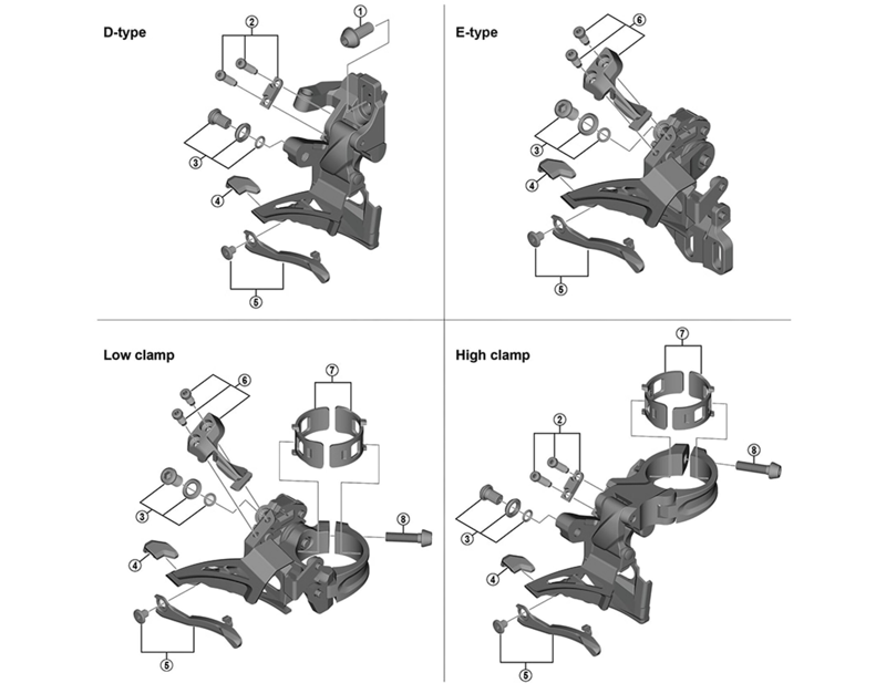 Balfes Bikes Shimano XT FD-M8025 stroke adjust screws and plate - M4 x 13.7 mm | Free postage over £30, £10 off first order, price match & 0% finance.