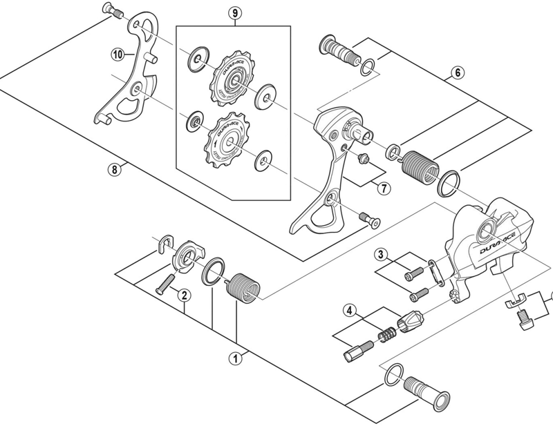 Balfes Bikes Shimano Dura Ace RD-7900 plate axle assembly | Free postage over £30, £10 off first order, price match & 0% finance.