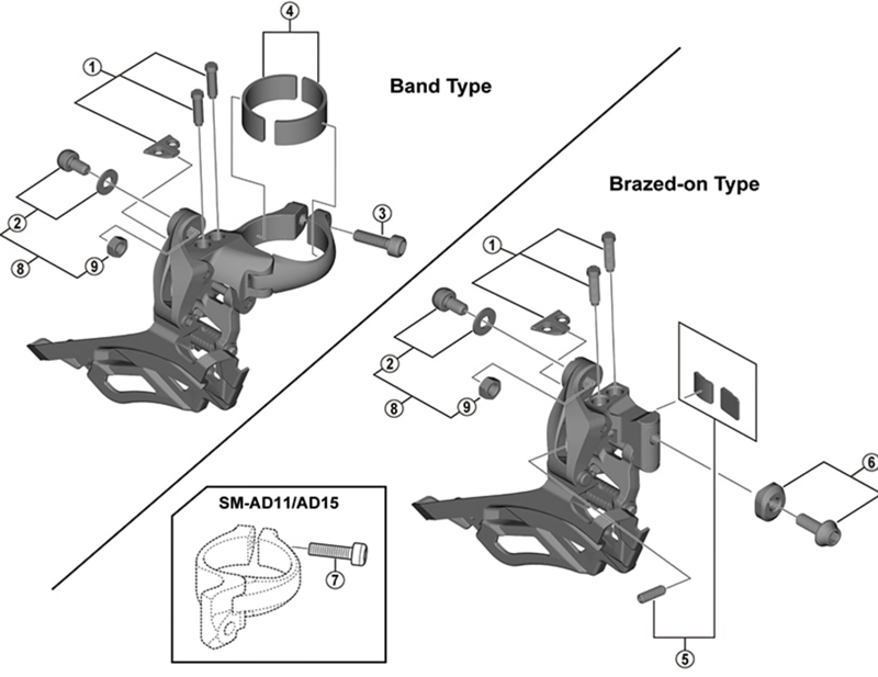 Balfes Bikes Shimano Sora FD-R3000 clamp band adapter | Free postage over £30, £10 off first order, price match & 0% finance.