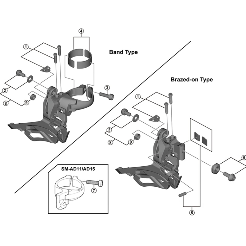 Balfes Bikes Shimano Sora FD-R3000 clamp band adapter | Free postage over £30, £10 off first order, price match & 0% finance.