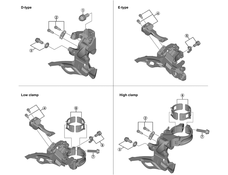 Balfes Bikes Shimano SLX FD-M7005 cable fixing bolt and plate E-type | Free postage over £30, £10 off first order, price match & 0% finance.