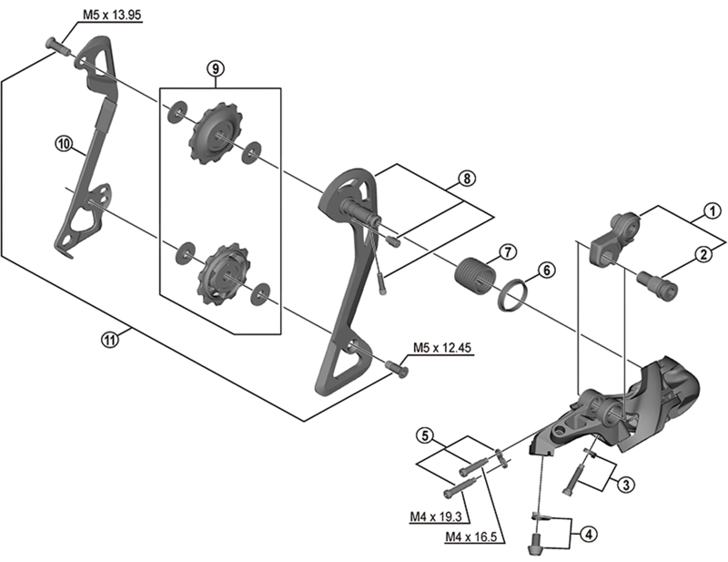 Balfes Bikes Shimano XT RD-T8000 bracket axle unit for normal type | Free postage over £30, £10 off first order, price match & 0% finance.