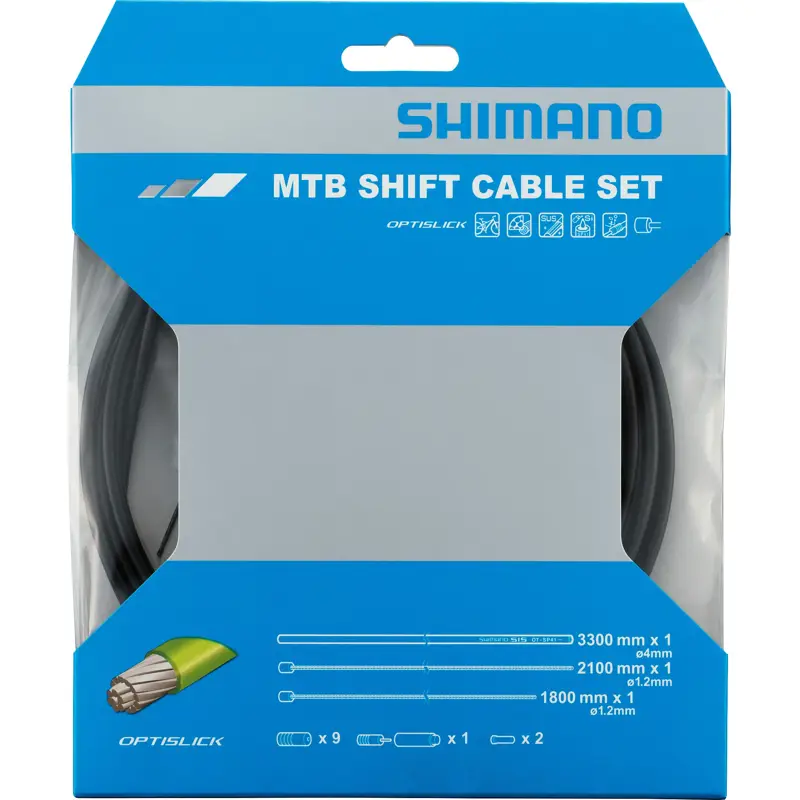 Balfes Bikes Shimano Optislick MTB Gear Cable Set | Free postage over £30, £10 off first order, price match & 0% finance.