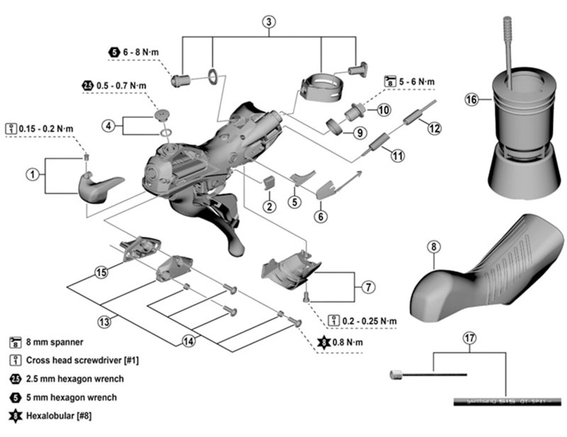Balfes Bikes Shimano Dura Ace ST-9000 clamp band unit - 23.8-24.2 mm | Free postage over £30, £10 off first order, price match & 0% finance.