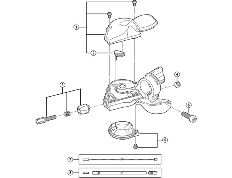 Balfes Bikes Shimano Nexus SL-S503 indicator unit black | Free postage over £30, £10 off first order, price match & 0% finance.