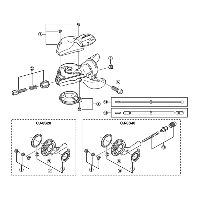 Balfes Bikes Shimano Nexus SL-5S50 main lever cover and fixing screw | Free postage over £30, £10 off first order, price match & 0% finance.