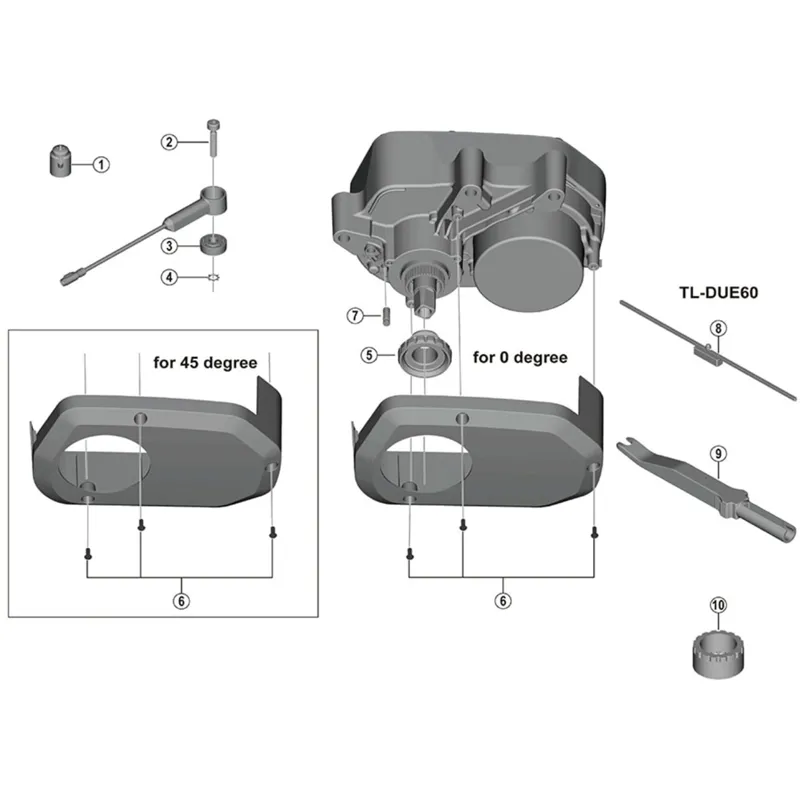 Shimano DU-E6000 fixing bolts set - M3 x 8 mm-1