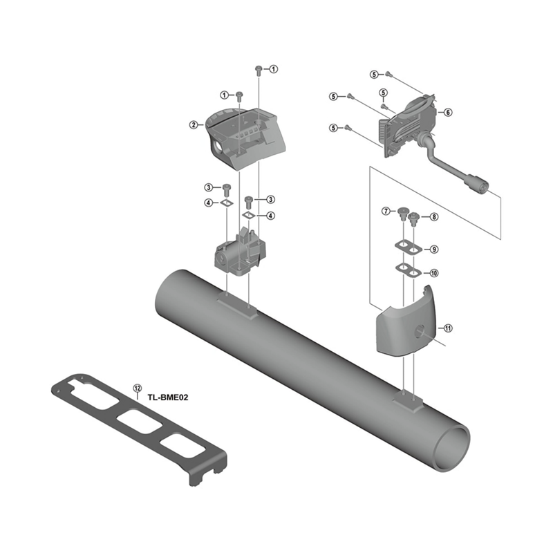 Balfes Bikes Shimano BM-E8010 lower case assembly | Free postage over £30, £10 off first order, price match & 0% finance.