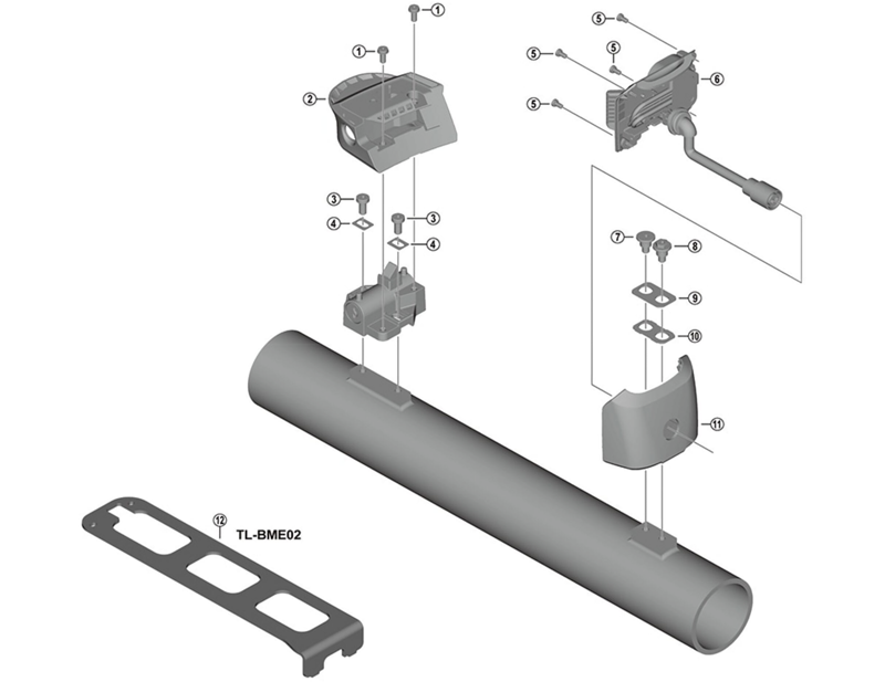 SHimano BM-E8010 M3 bolt lower case-1
