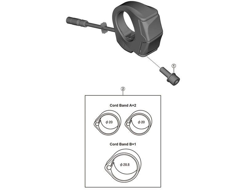 Balfes Bikes Shimano SW-E6000 cord band unit | Free postage over £30, £10 off first order, price match & 0% finance.