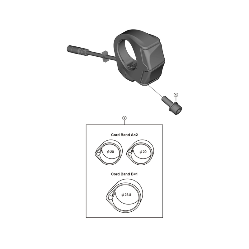 Balfes Bikes Shimano SW-E6000 cord band unit | Free postage over £30, £10 off first order, price match & 0% finance.