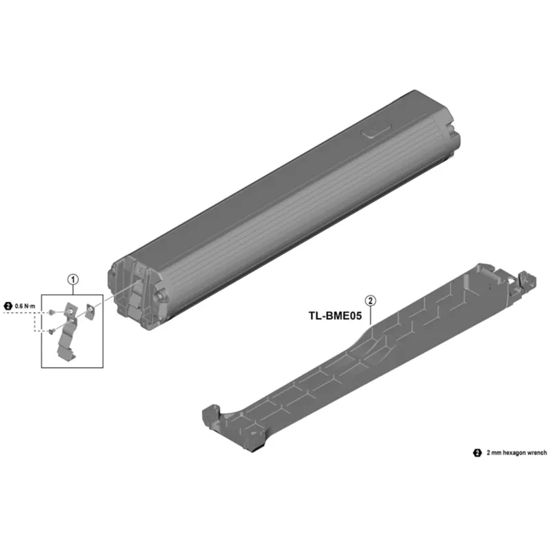 Shimano BT-E8035 double latch unit-1