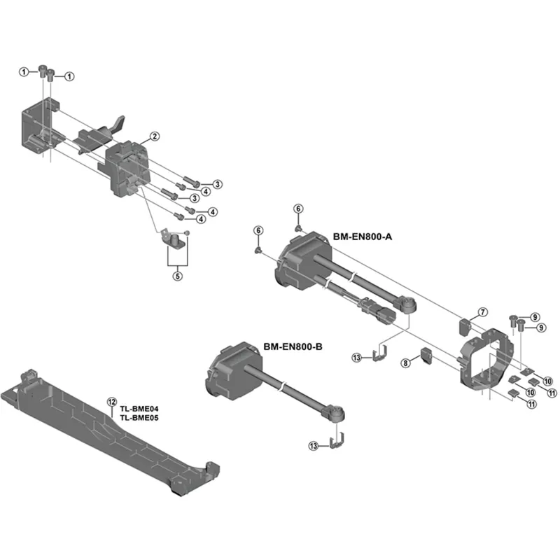 Shimano BM-E8030/8031 lower mount rubber R-1