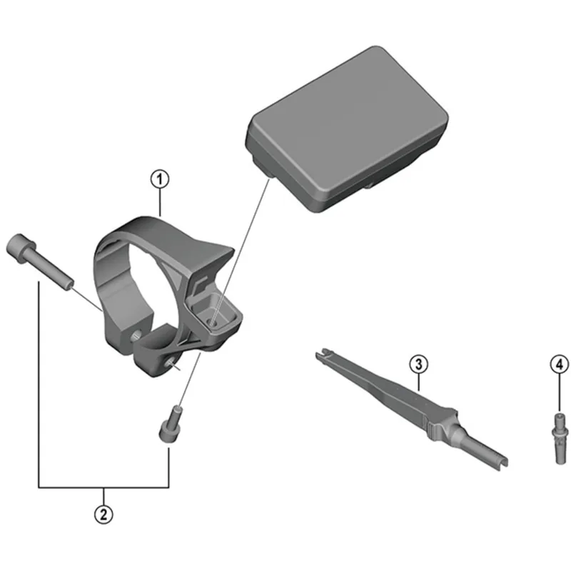 Shimano SC-EN600 stay with nut - 35 mm-2