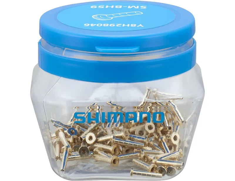 Shimano SM-BH59 Brake Hose Connecting Insert - Pack of 100 in Gold