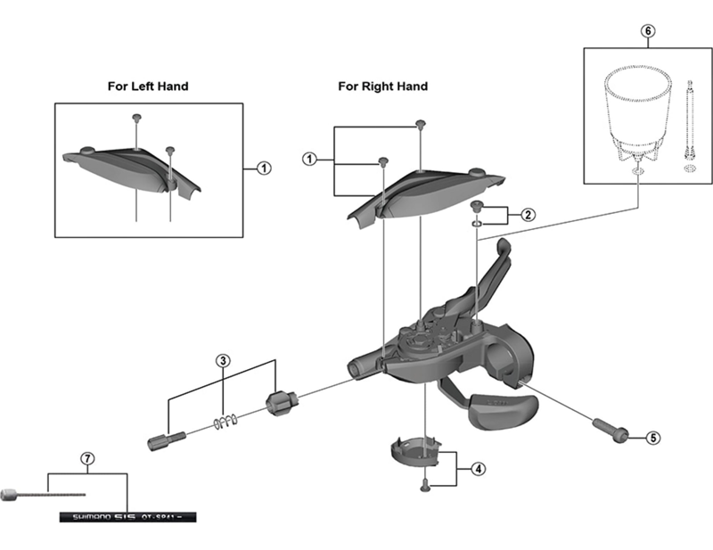 Balfes Bikes Shimano ST-EF505 right hand upper cover and fixing screws - 8-speed | Free postage over £30, £10 off first order, price match & 0% finance.