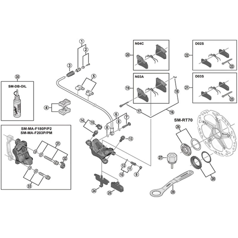 Balfes Bikes Shimano BR-M7000 pad axle and snap ring | Free postage over £30, £10 off first order, price match & 0% finance.