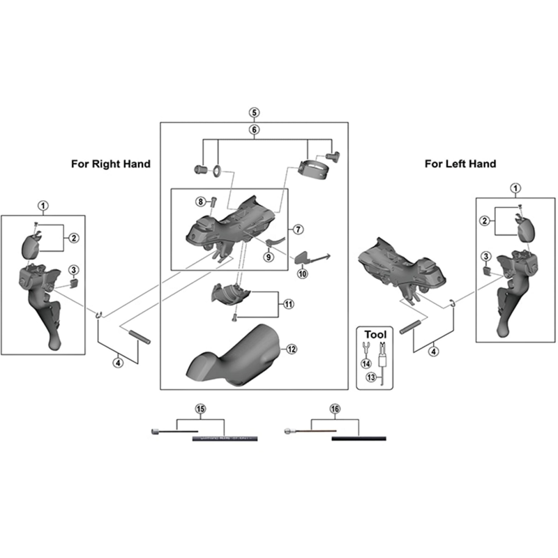 Balfes Bikes Shimano ST-R7000 right hand unit cover and fixing screw | Free postage over £30, £10 off first order, price match & 0% finance.