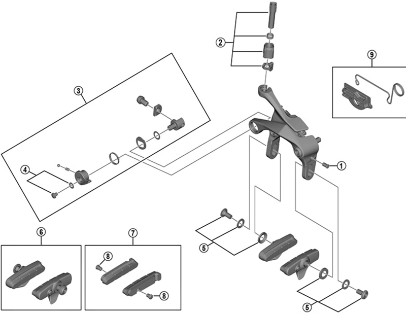 Balfes Bikes Shimano BR-R7000 cable adjusting bolt unit | Free postage over £30, £10 off first order, price match & 0% finance.