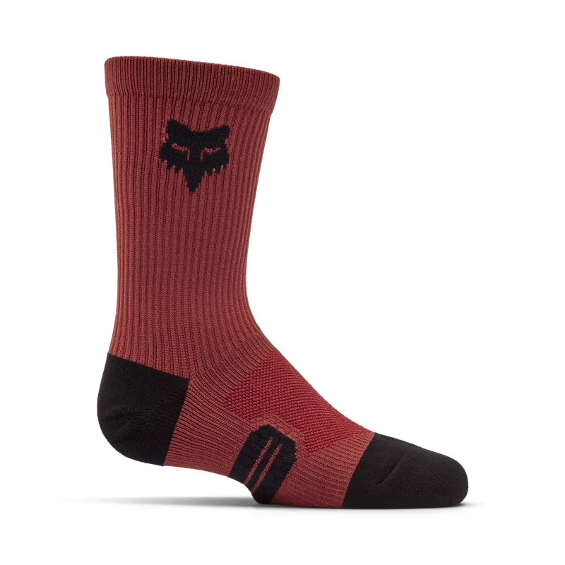 Fox Youth Ranger 6 Crew Sock in Rust