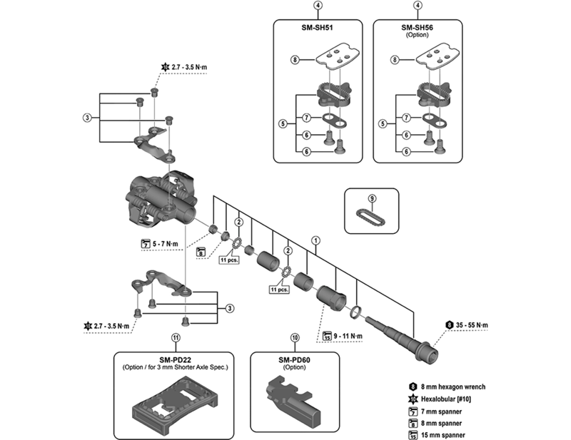 Balfes Bikes Shimano XTR PD-M9200 pedal axle assembly | Free postage over £30, £10 off first order, price match & 0% finance.
