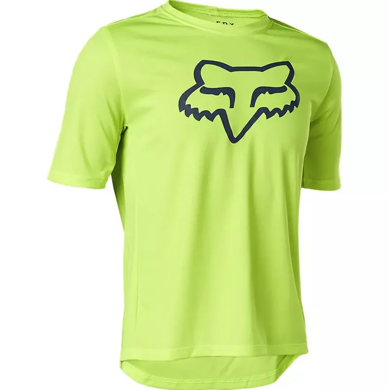 Fox Racing Youth Ranger Short Sleeve Jersey in Yellow