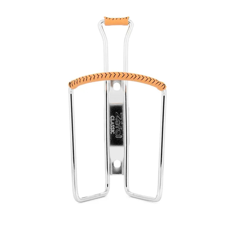 Zefal Vintage Bottle Cage in Chrome/Brown-1