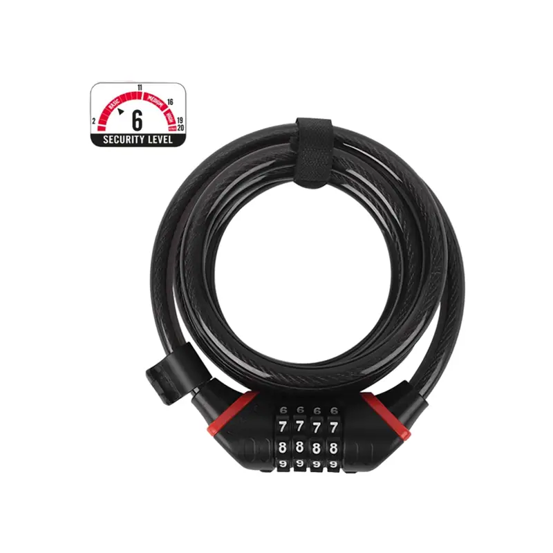 Balfes Bikes Zefal K-TRAZ C6 Code Cable Lock in black | Free postage over £30, £10 off first order, price match & 0% finance.