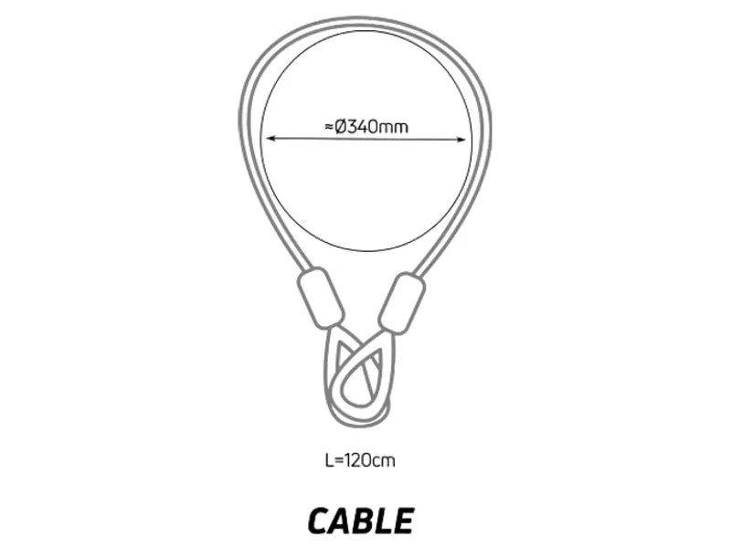 Zefal K-Traz Cable Lock 120-1