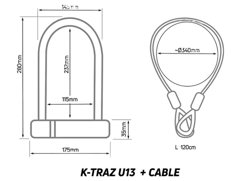 Zefal K-TRAZ U13 Cable Lock-2