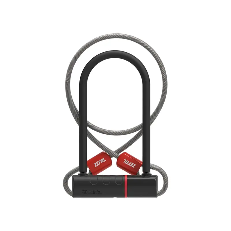 Balfes Bikes Zefal K-TRAZ U17 Cable U-Lock in black | Free postage over £30, £10 off first order, price match & 0% finance.