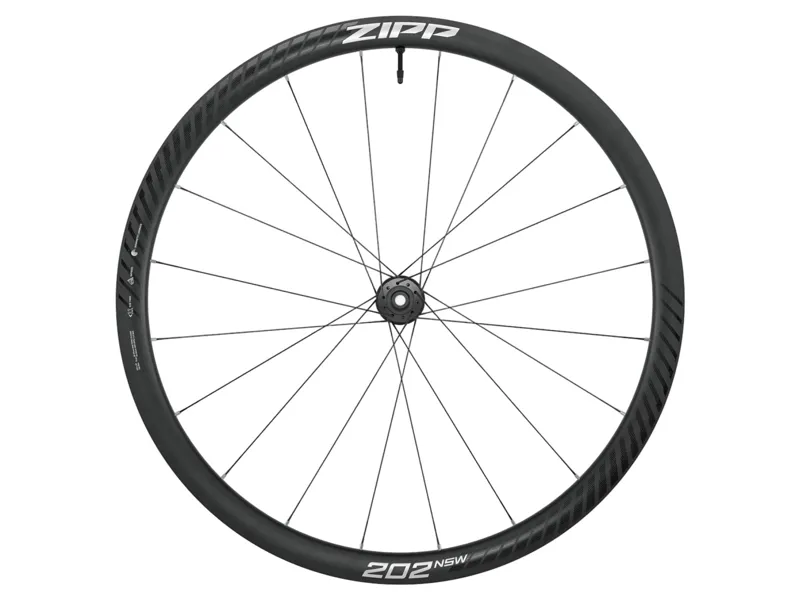 Zipp 202 NSW Carbon Tubeless Disc Brake 700C Front Wheel in Dark Grey