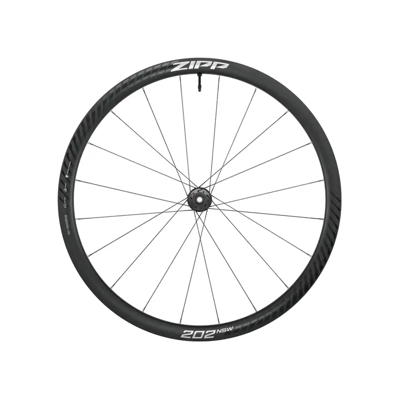 Balfes Bikes Zipp 202 NSW Carbon Tubeless Disc Brake 700C Front Wheel in Dark Grey | Free postage over £30, £10 off first order, price match & 0% finance.