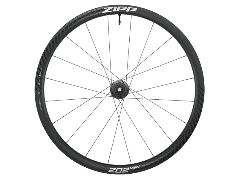 Zipp 202 NSW Carbon Tubeless Disc Rear Wheel 700C Rear 20Spokes XDR in Dark Grey Graphic