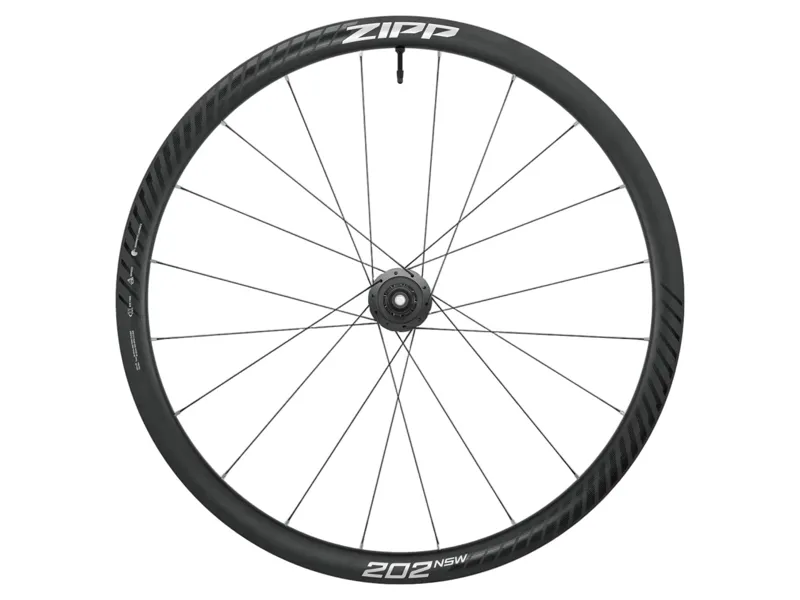 ZIPP 202 NSW Carbon Tubeless Disc Rear Wheel 700C  Rear 20Spokes SRAM in Dark Grey Graphic