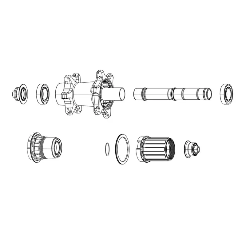 Balfes Bikes Zipp Spare - Wheel Hub Bearings Front Zipp Cognition NSW Pair in Dark Grey | Free postage over £30, £10 off first order, price match & 0% finance.