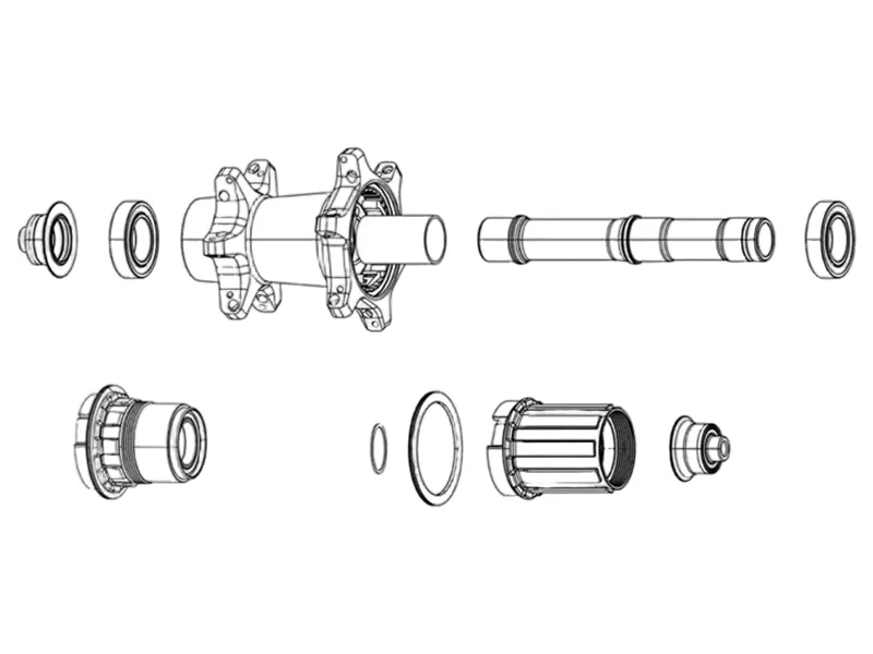 Balfes Bikes Zipp Wheel Conversion Caps 177Disc Rear 12x142 Through Axle | Free postage over £30, £10 off first order, price match & 0% finance.